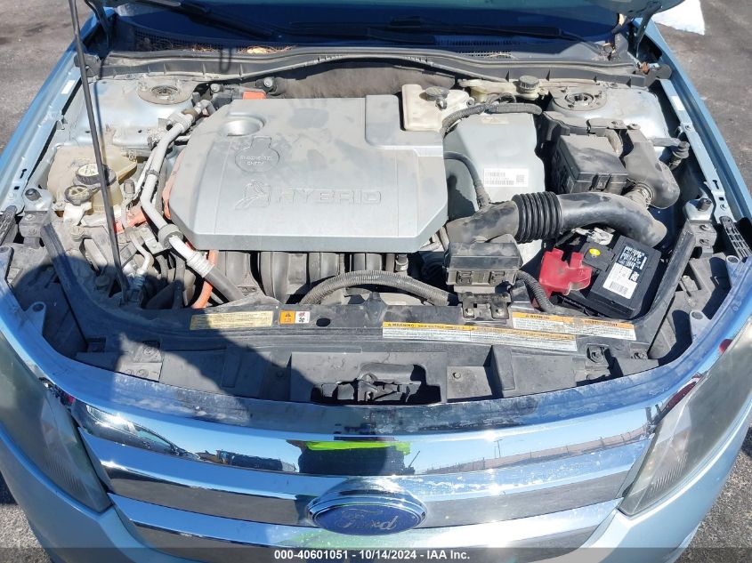 2010 Ford Fusion Hybrid Hybrid VIN: 3FADP0L31AR137202 Lot: 40601051