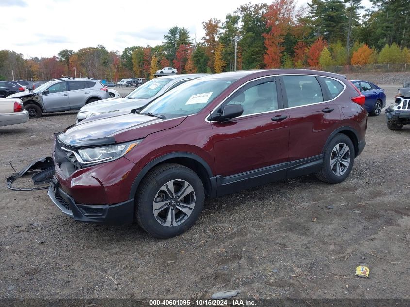 2019 Honda Cr-V Lx VIN: 2HKRW6H30KH215942 Lot: 40601095