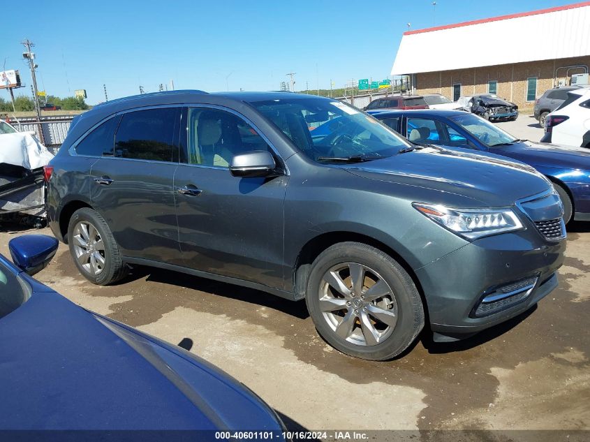 2016 Acura Mdx Advance Entertainment Packages/Advance Package VIN: 5FRYD4H98GB032125 Lot: 40601101