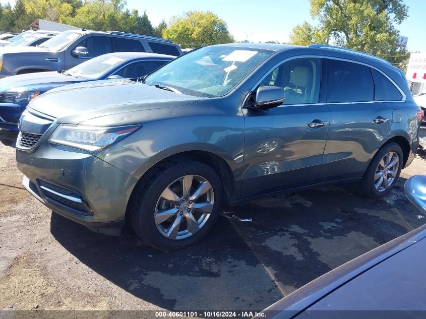 2016 Acura Mdx Advance Entertainment Packages/Advance Package VIN: 5FRYD4H98GB032125 Lot: 40601101