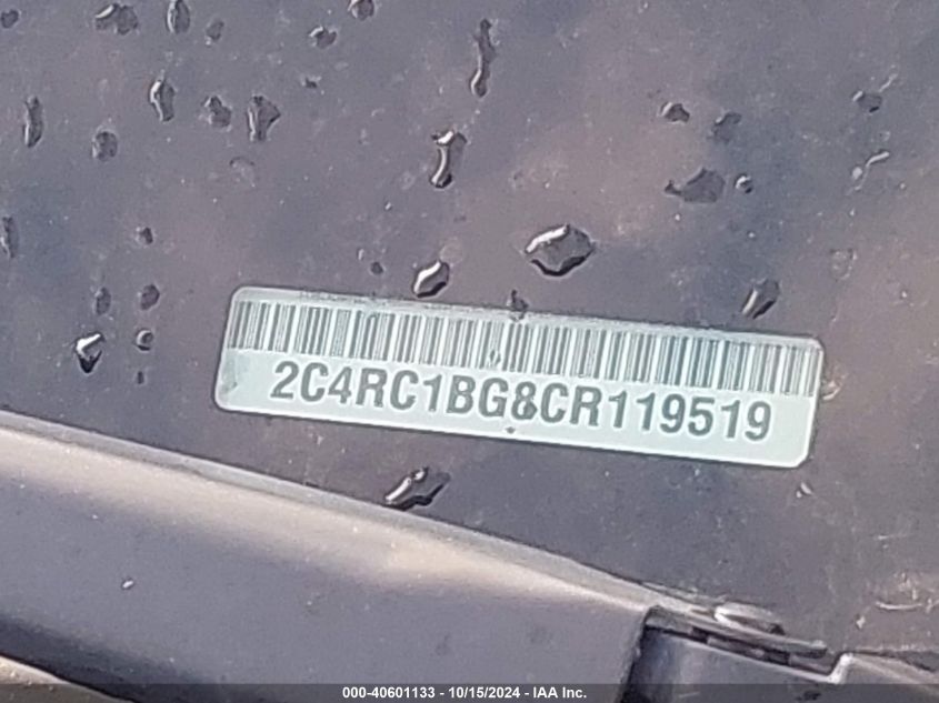 2012 Chrysler Town & Country Touring VIN: 2C4RC1BG8CR119519 Lot: 40601133