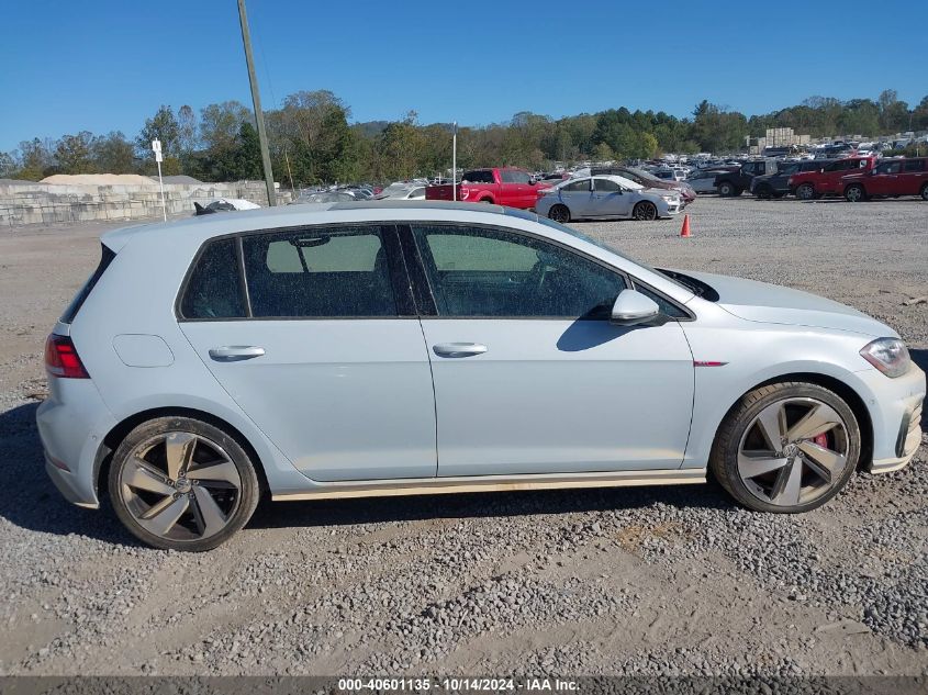 2019 Volkswagen Golf Gti 2.0T Autobahn/2.0T Rabbit Edition/2.0T S/2.0T Se VIN: 3VW5T7AUXKM020728 Lot: 40601135