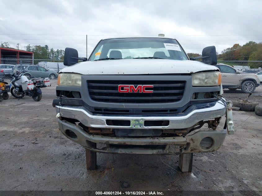 2006 GMC Sierra 2500Hd Work Truck VIN: 1GTHK24UX6E276705 Lot: 40601204