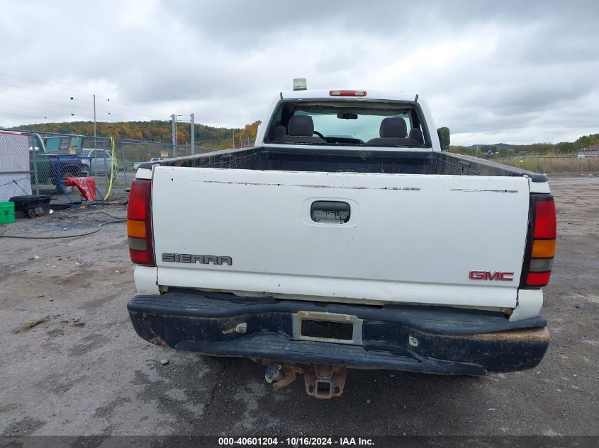 2006 GMC Sierra 2500Hd Work Truck VIN: 1GTHK24UX6E276705 Lot: 40601204