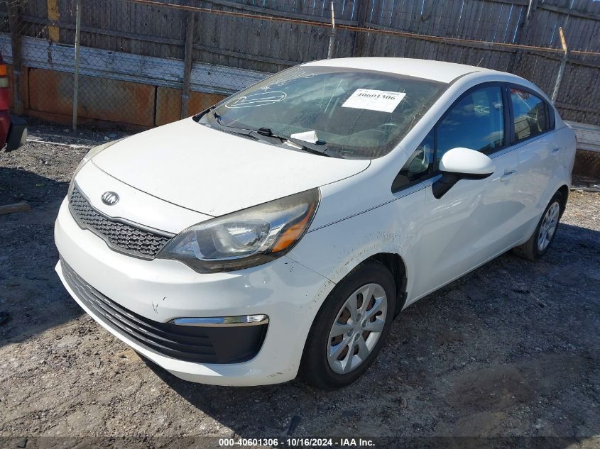 2016 Kia Rio Lx VIN: KNADM4A34G6650265 Lot: 40601306