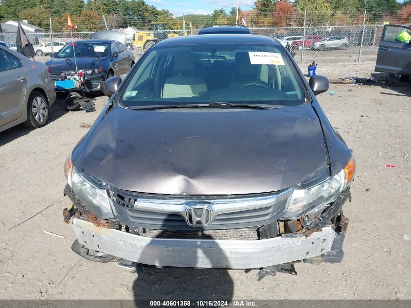 2012 Honda Civic Lx VIN: 2HGFB2F56CH598762 Lot: 40601358