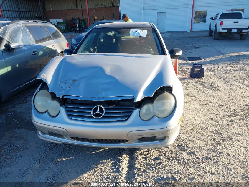 2003 Mercedes-Benz C 230 Kompressor Sport VIN: WDBRN40J43A399078 Lot: 40601521