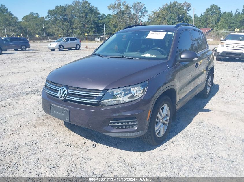 2016 Volkswagen Tiguan S VIN: WVGBV7AXXGW544085 Lot: 40601713