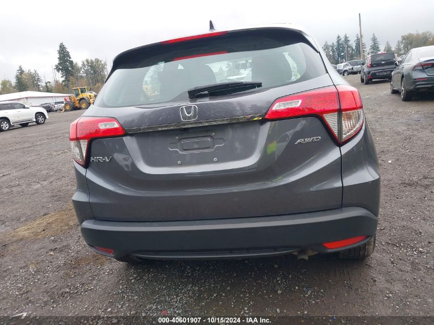 2022 Honda Hr-V Awd Lx VIN: 3CZRU6H33NM716032 Lot: 40601907