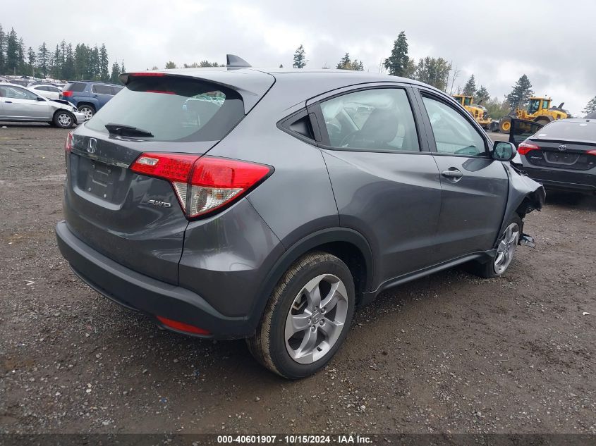 2022 Honda Hr-V Awd Lx VIN: 3CZRU6H33NM716032 Lot: 40601907