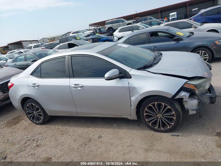 2015 Toyota Corolla S Plus VIN: 2T1BURHE3FC398434 Lot: 40601915