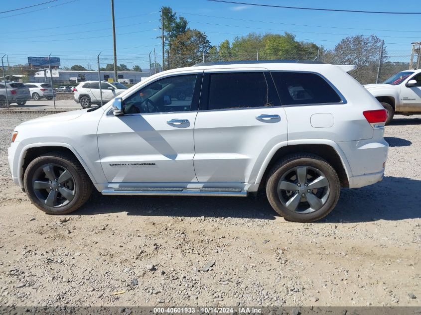 2014 Jeep Grand Cherokee Overland VIN: 1C4RJFCT2EC125083 Lot: 40601933