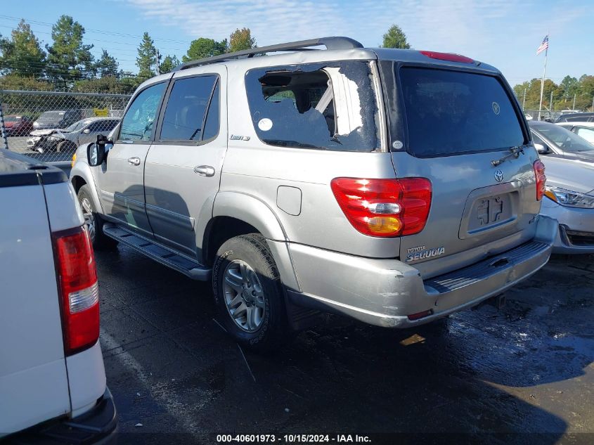 2003 Toyota Sequoia Limited V8 VIN: 5TDZT38A83S151151 Lot: 40601973