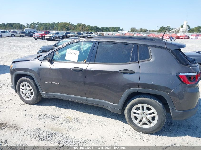 2018 Jeep Compass Sport Fwd VIN: 3C4NJCAB0JT182369 Lot: 40602006