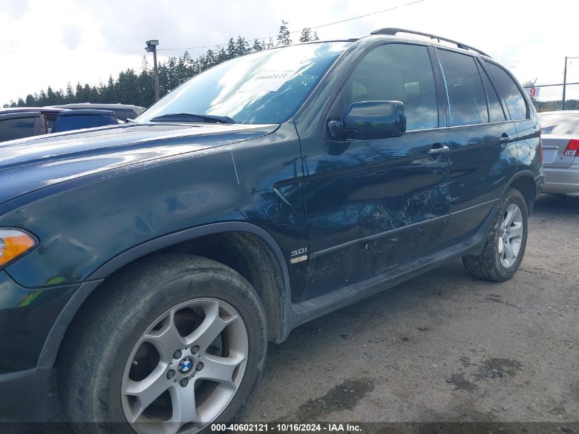 2004 BMW X5 3.0I VIN: 5UXFA13574LU27523 Lot: 40602121