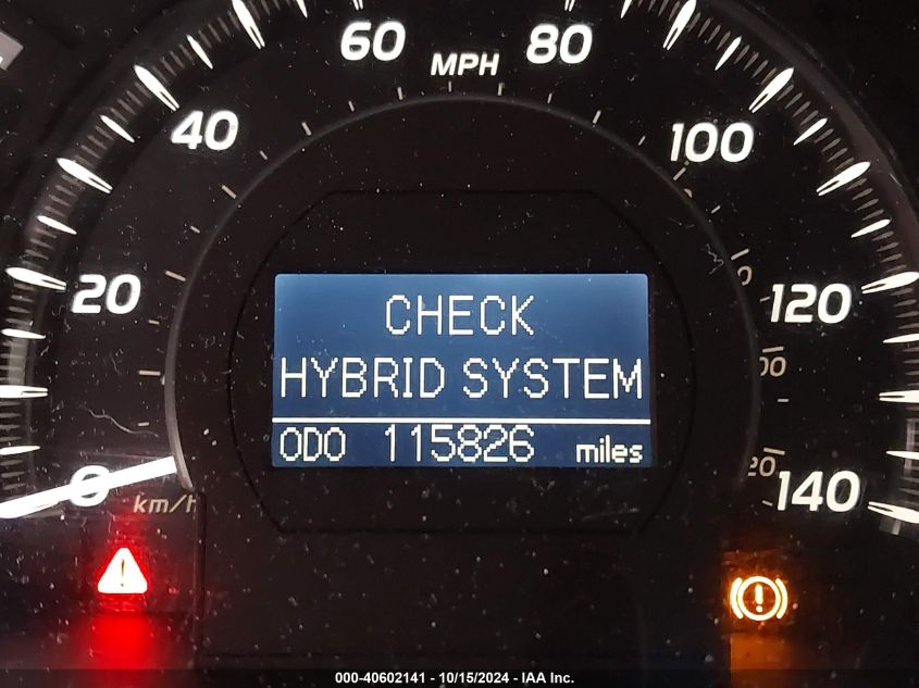 2009 Toyota Camry Hybrid VIN: JTNBB46K193049962 Lot: 40602141