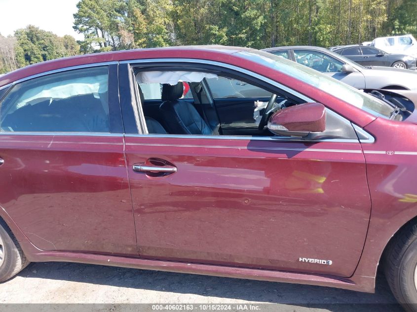 2013 Toyota Avalon Hybrid Limited VIN: 4T1BD1EB6DU006795 Lot: 40602163