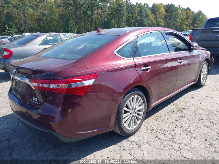 2013 Toyota Avalon Hybrid Limited VIN: 4T1BD1EB6DU006795 Lot: 40602163