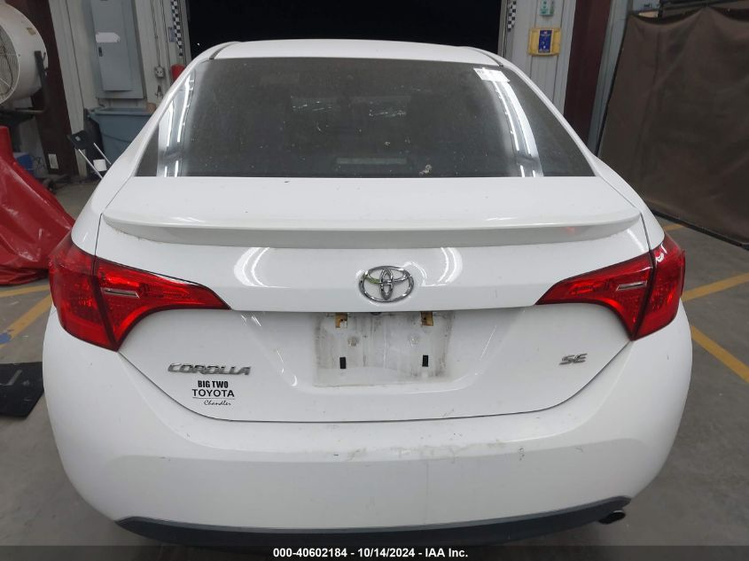 2017 Toyota Corolla Se VIN: 2T1BURHE8HC889343 Lot: 40602184