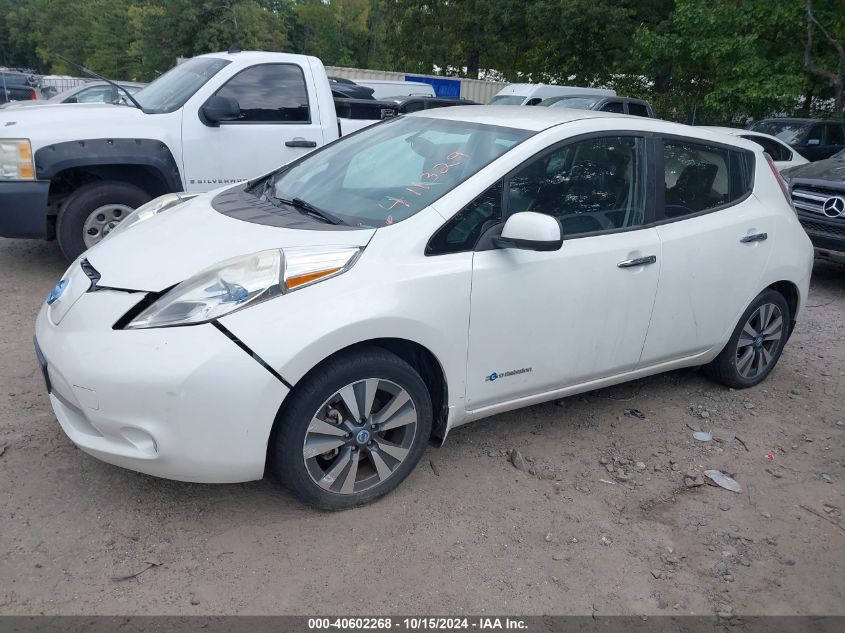 2013 Nissan Leaf Sl VIN: 1N4AZ0CP0DC411329 Lot: 40602268