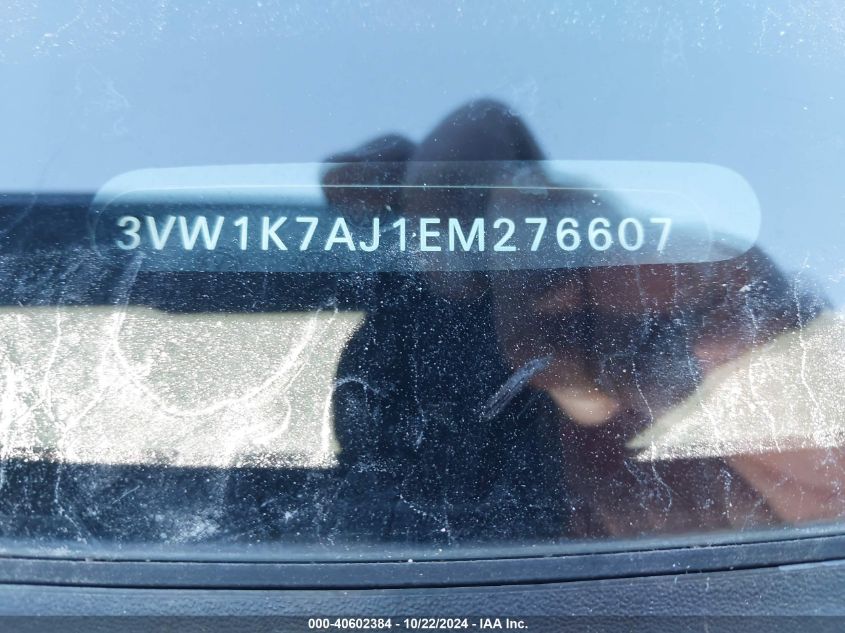 2014 Volkswagen Jetta 2.0L S VIN: 3VW1K7AJ1EM276607 Lot: 40602384