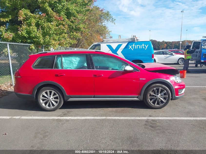 2017 Volkswagen Golf Alltrack Tsi S/Tsi Se VIN: 3VWM17AU7HM544168 Lot: 40602501