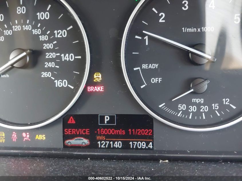 2013 BMW 328I xDrive VIN: WBA3B3C55DF539648 Lot: 40602522