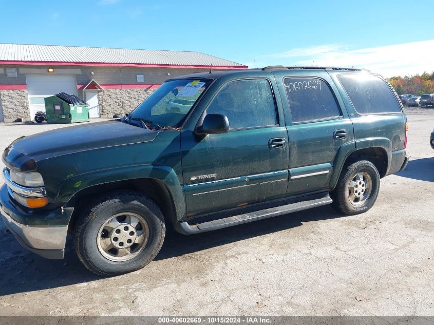 2002 Chevrolet Tahoe Lt VIN: 1GNEK13Z62J222420 Lot: 40602669