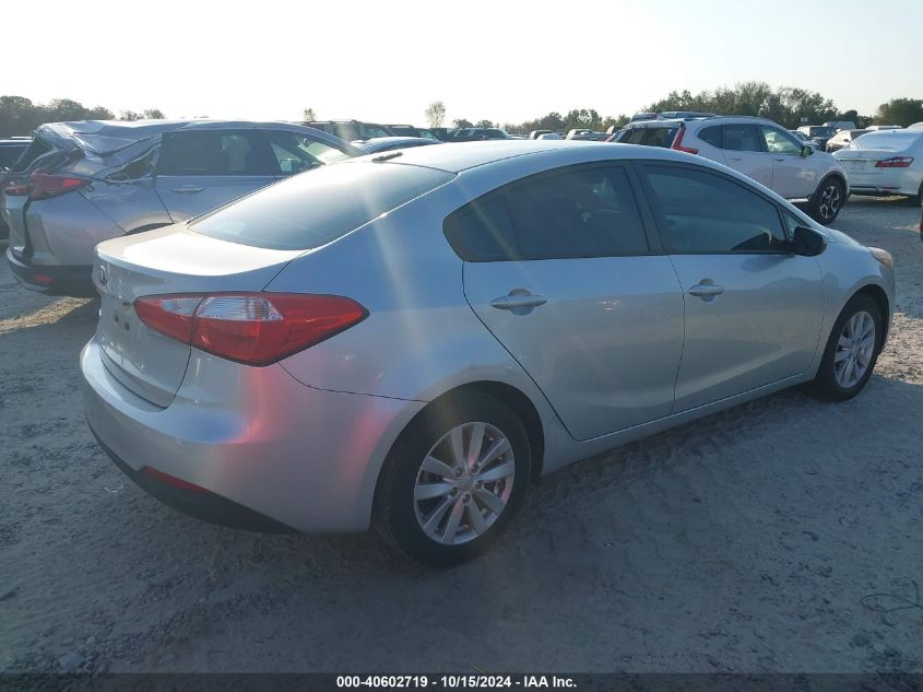 VIN KNAFX4A62E5241744 2014 KIA Forte, LX no.4