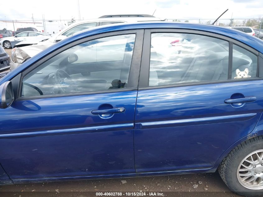 2009 Hyundai Accent Gls VIN: KMHCN46C49U316087 Lot: 40602788