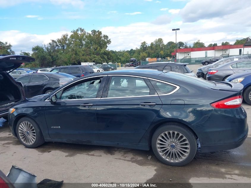 2014 Ford Fusion Hybrid Titanium VIN: 3FA6P0RU0ER191055 Lot: 40602828