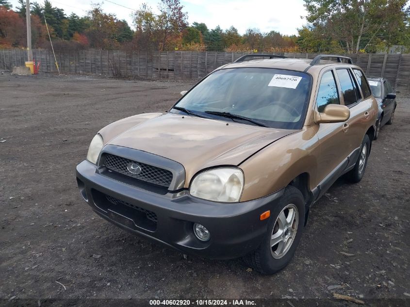 2002 Hyundai Santa Fe Gls/Lx VIN: KM8SC73D82U276070 Lot: 40602920