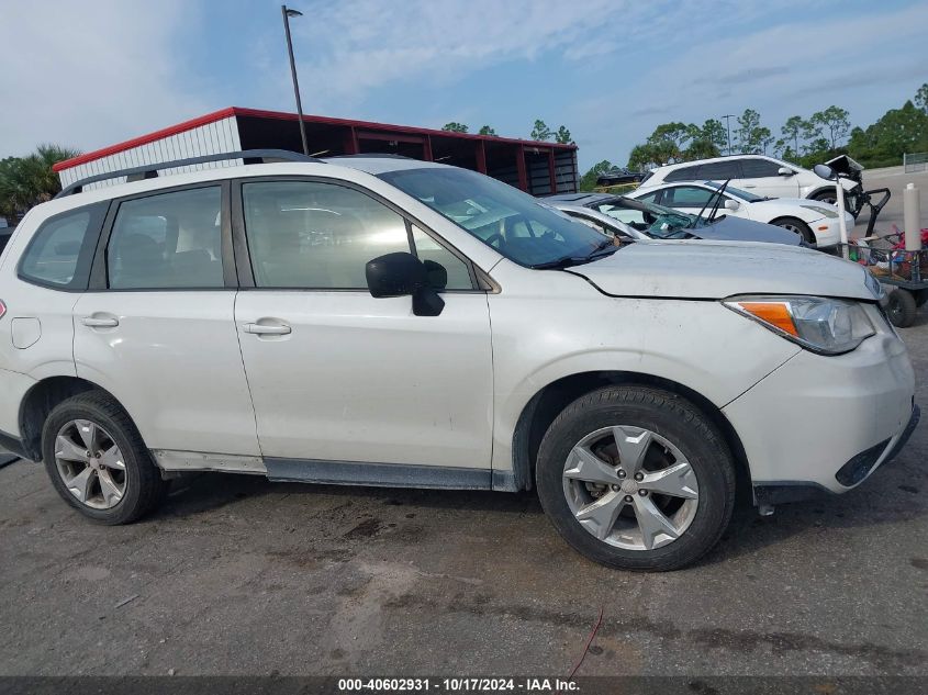 2016 Subaru Forester 2.5I VIN: JF2SJABC8GH549333 Lot: 40602931