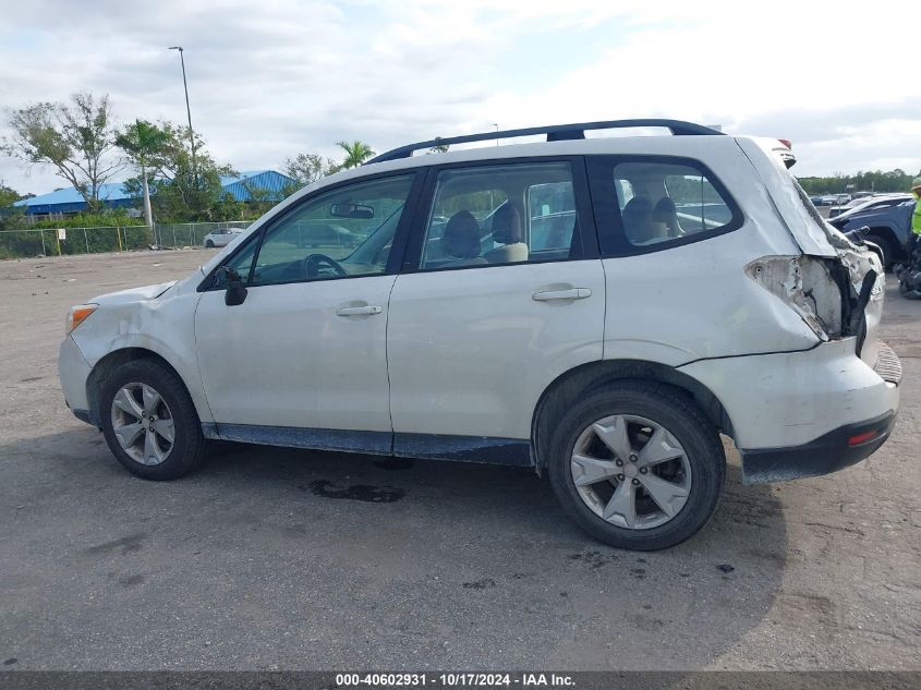 2016 Subaru Forester 2.5I VIN: JF2SJABC8GH549333 Lot: 40602931