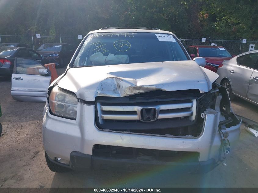 2006 Honda Pilot Ex-L VIN: 5FNYF18706B028772 Lot: 40602940