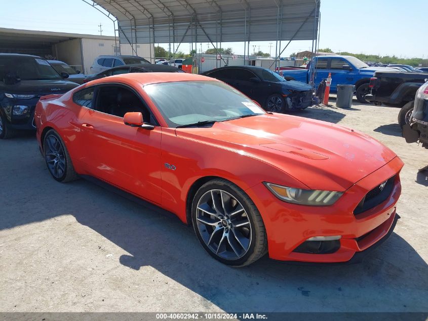 2015 Ford Mustang Gt Premium VIN: 1FA6P8CF4F5310013 Lot: 40602942