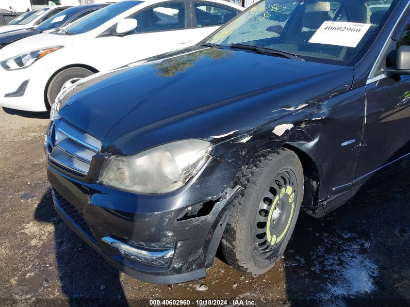 2012 Mercedes-Benz C 250 Luxury/Sport VIN: WDDGF4HB2CA597506 Lot: 40602960