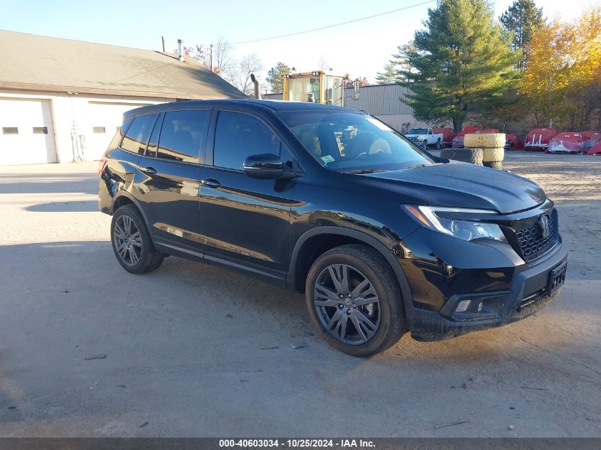 2021 Honda Passport Awd Ex-L VIN: 5FNYF8H54MB033946 Lot: 40603034