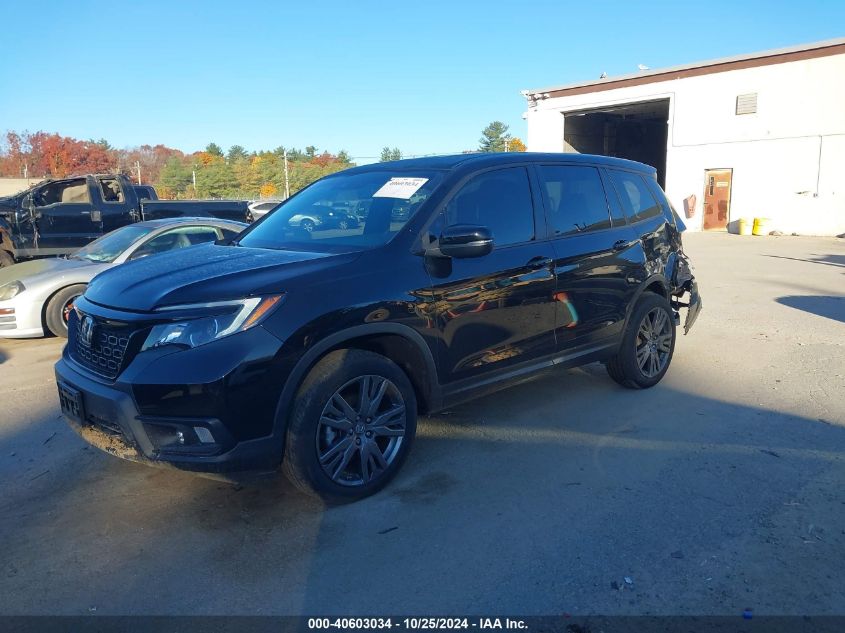 2021 Honda Passport Awd Ex-L VIN: 5FNYF8H54MB033946 Lot: 40603034