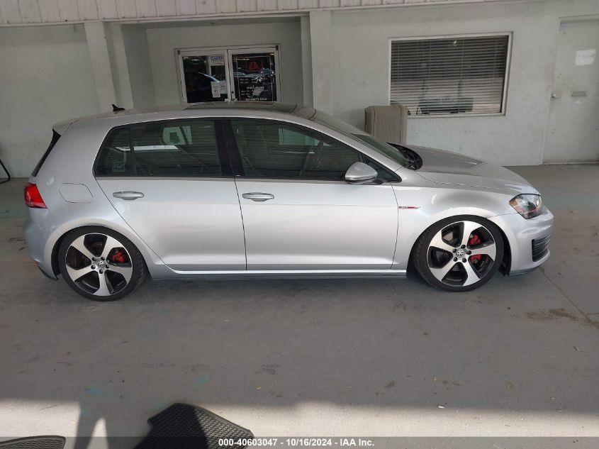 2015 Volkswagen Golf Gti 2.0T Se 4-Door VIN: 3VW4T7AU1FM030629 Lot: 40603047