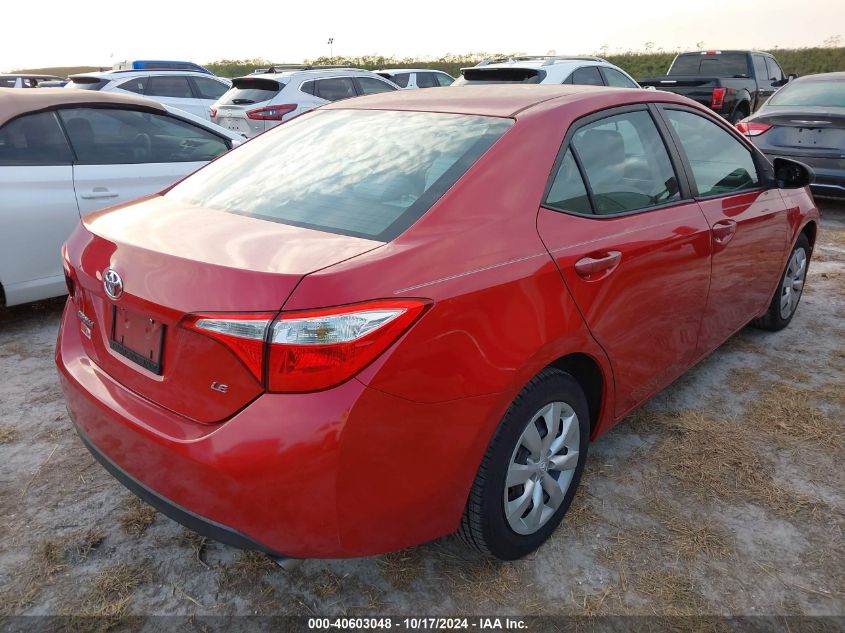 2016 Toyota Corolla L/Le/Le Pls/Prm/S/S Pls VIN: 2T1BURHE6GC511777 Lot: 40603048