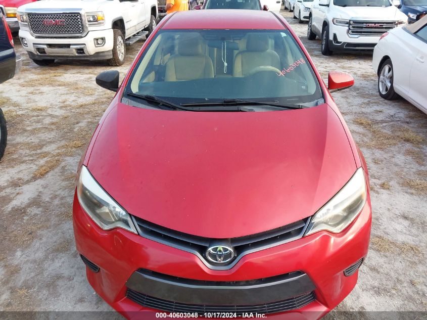 2016 Toyota Corolla L/Le/Le Pls/Prm/S/S Pls VIN: 2T1BURHE6GC511777 Lot: 40603048