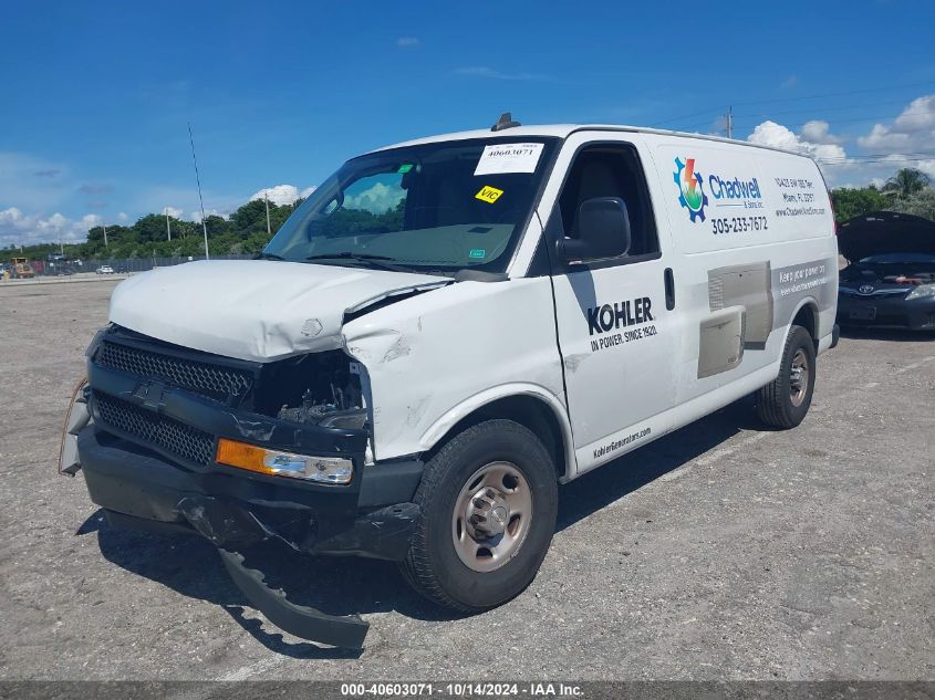 2021 CHEVROLET EXPRESS CARGO 6.6L V-8 DI, VVT, 40(VIN: 1GCWGAF78M1176505