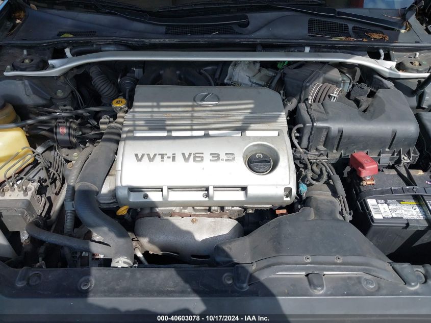 2005 Lexus Es 330 VIN: JTHBA30G950024212 Lot: 40603078