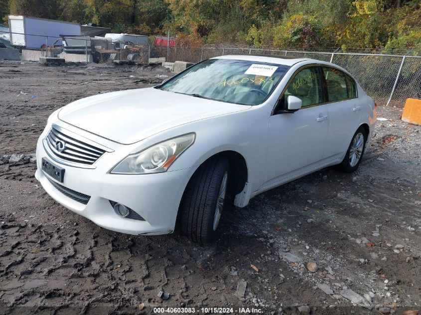 2011 Infiniti G37X VIN: JN1CV6ARXBM401472 Lot: 40603083