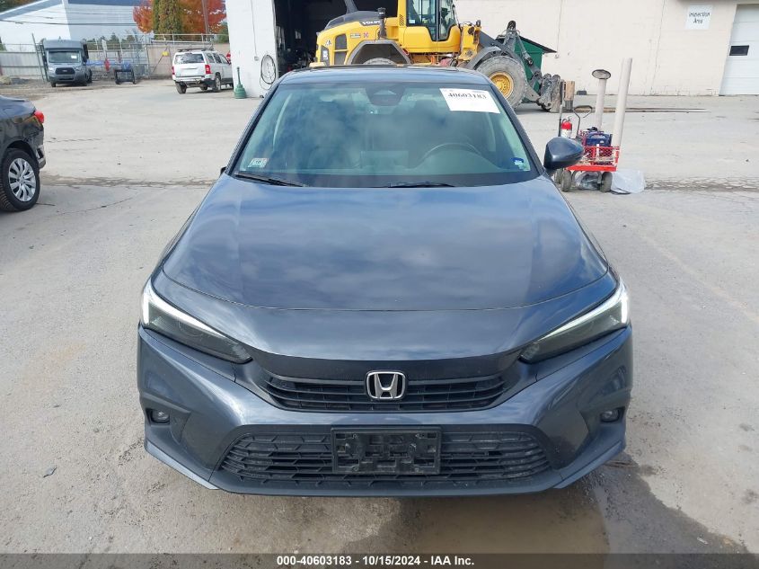 2022 Honda Civic Touring VIN: 2HGFE1F94NH302693 Lot: 40603183