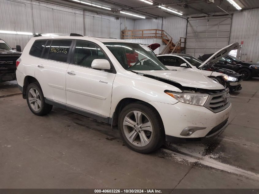 VIN 5TDDK3EHXDS186113 2013 TOYOTA HIGHLANDER no.1