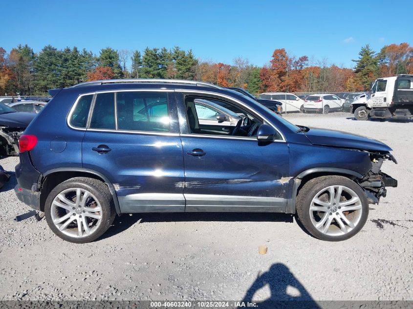 2013 Volkswagen Tiguan Sel VIN: WVGBV3AX5DW059776 Lot: 40603240