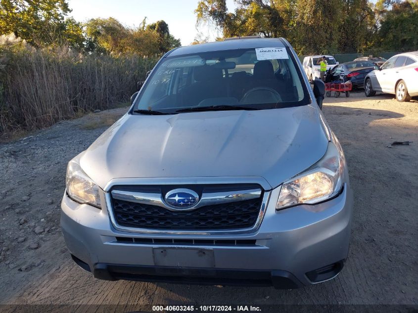 2014 Subaru Forester 2.5I VIN: JF2SJAAC7EH445527 Lot: 40603245