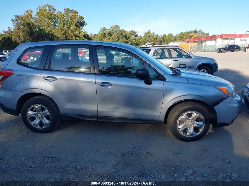 2014 Subaru Forester 2.5I VIN: JF2SJAAC7EH445527 Lot: 40603245